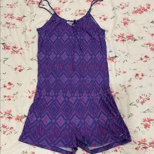 Garage Purple and Pink Patterned Romper